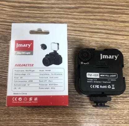 Jmary FM48R Mini Dimmable Interlock LED Video Light Fill Light - image 5