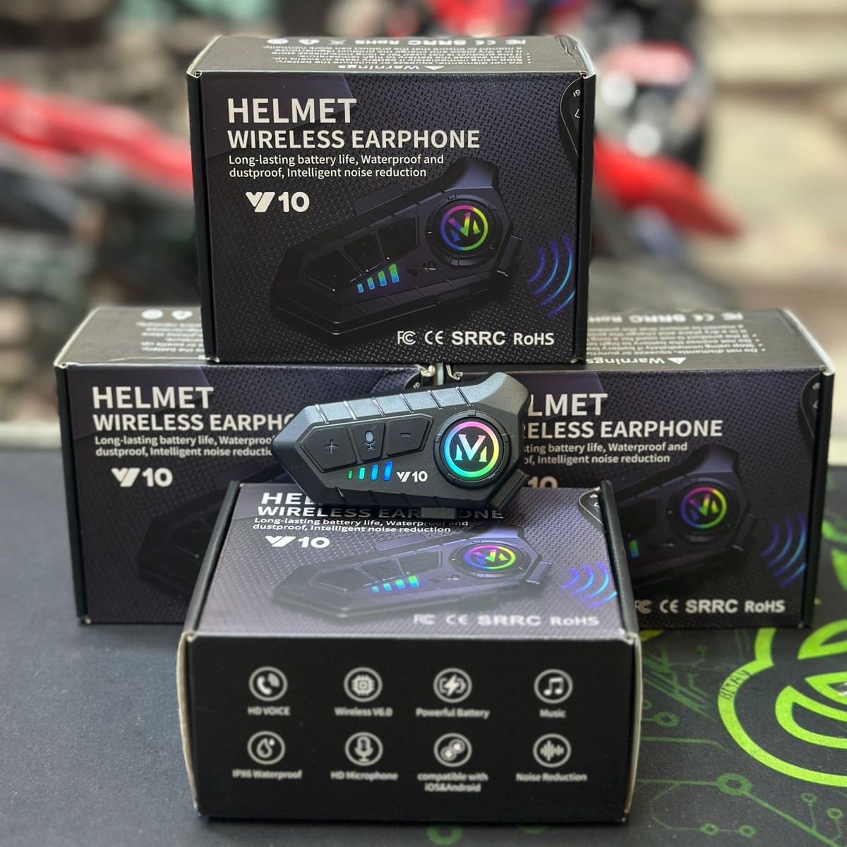 Y10 helmet Bluetooth headset - image 2