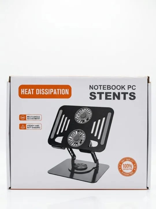 Laptop Stand metal body 360 rotaing Portable - image 1