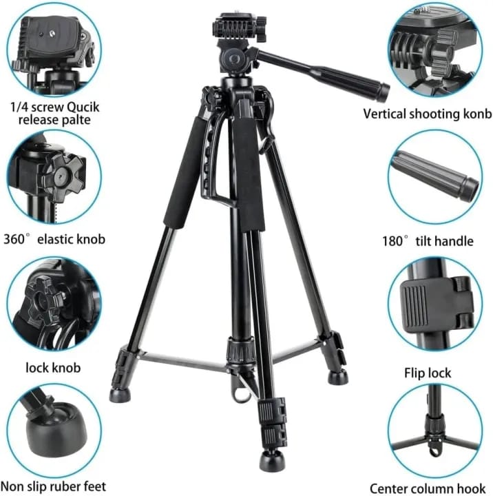 NeePho NP-8830 Extendable Tripod with Remote Controller Black - image 4