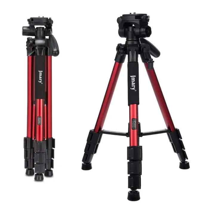 Jmary Kp-2264 Upto 6Ft Height Professional Aluminium Tripod, Monopod For All Dslr Cameras & Smartphones