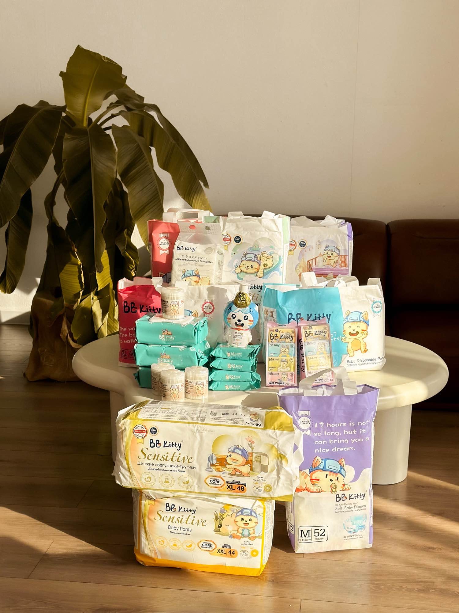 BB Kitty Premium Baby Diapers Medium M Size 42 Pcs Pull-Up Pants - image 4