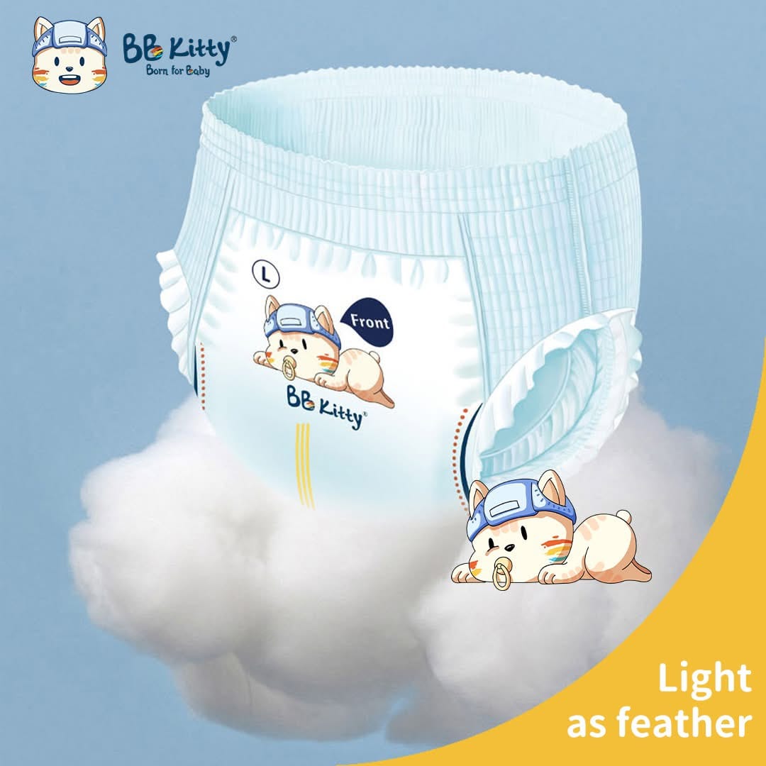 BB Kitty Ultra Absorptive NB Newborn Size (32 Pcs) – 0-1M Baby Diapers Magic Taped - image 2