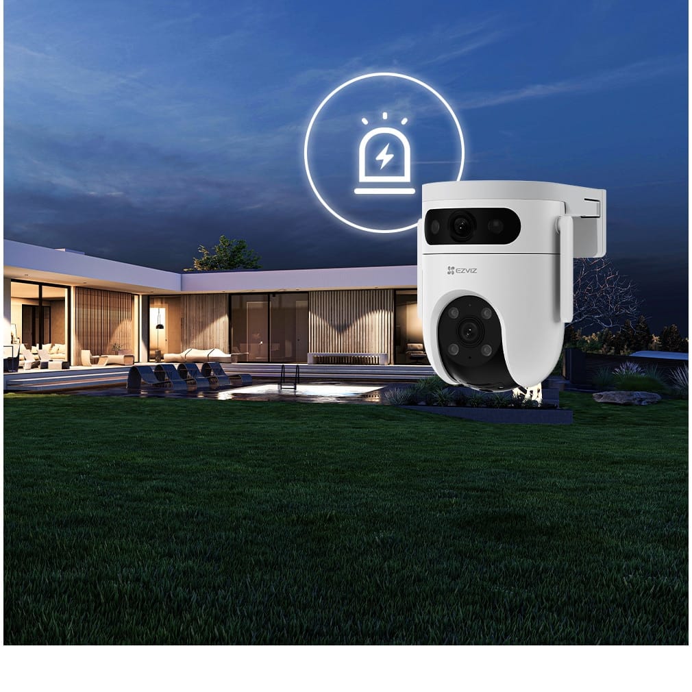Ezviz H9C Dual Lens 3MP Wired/Wireless PTZ,Two Way Audio IP Outdoor CCTV Camera (SD Card Not Included) - image 5