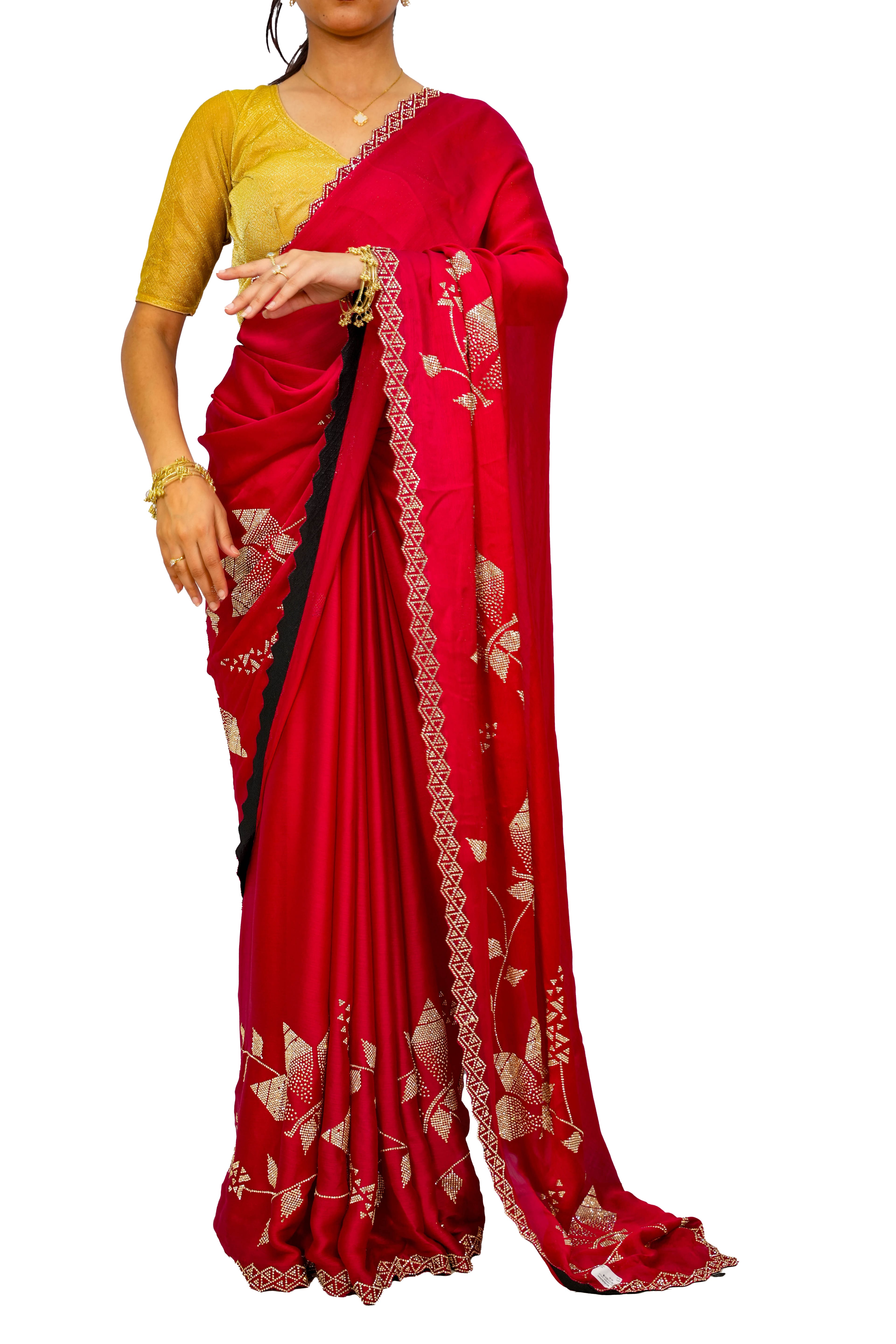 Jarjart Saree (RED) - image 2