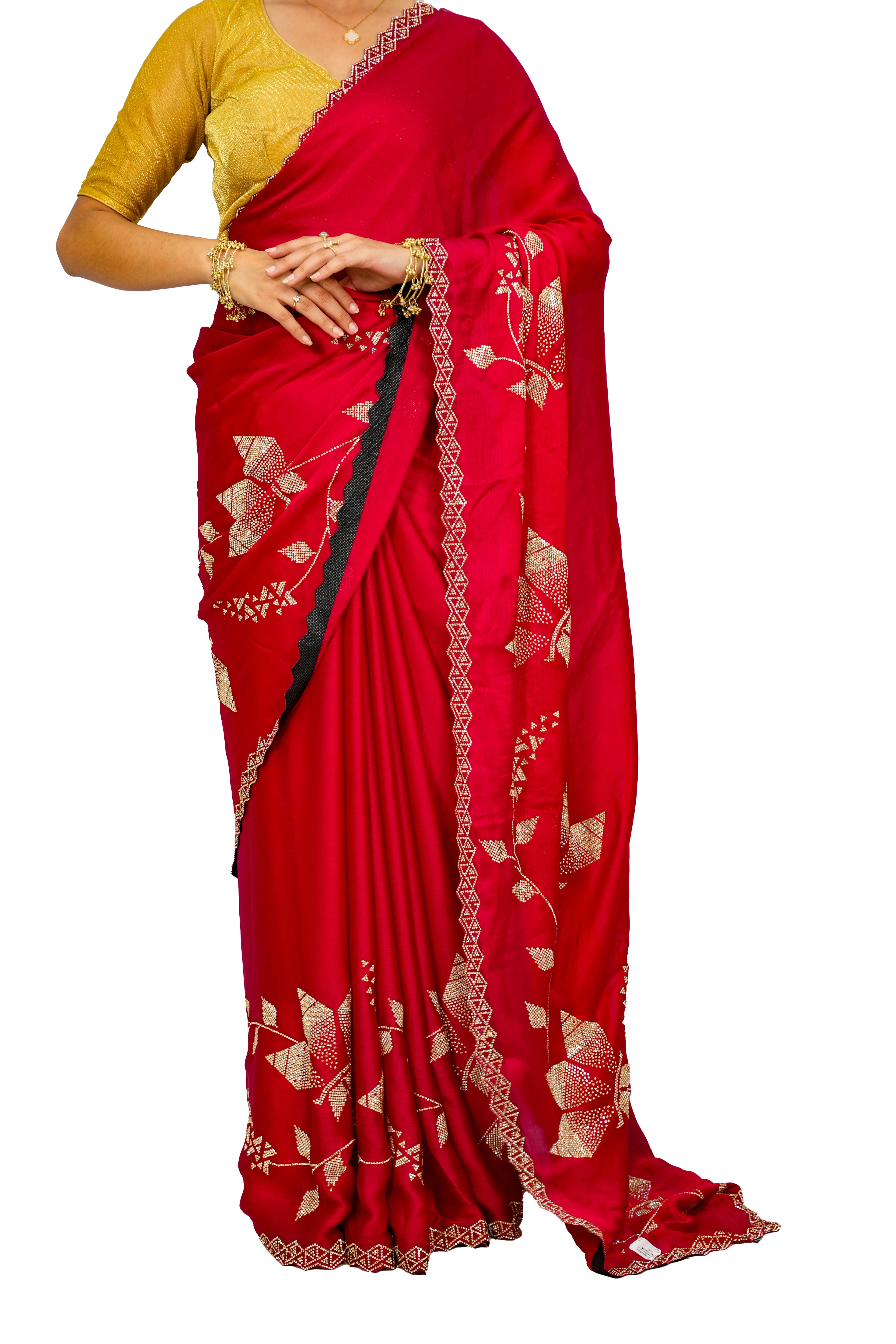 Jarjart Saree (RED) - image 1