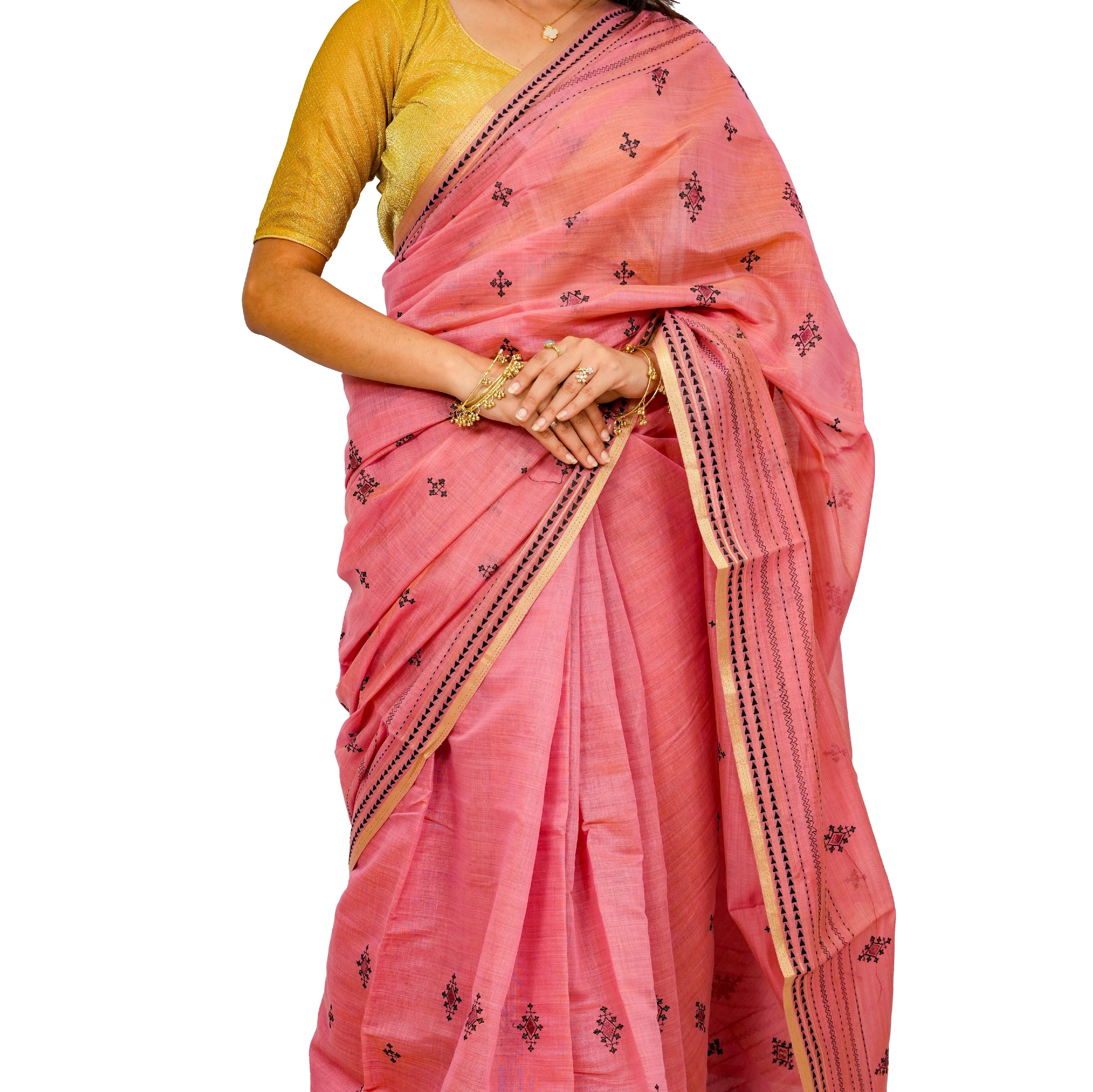 Appricot Saree