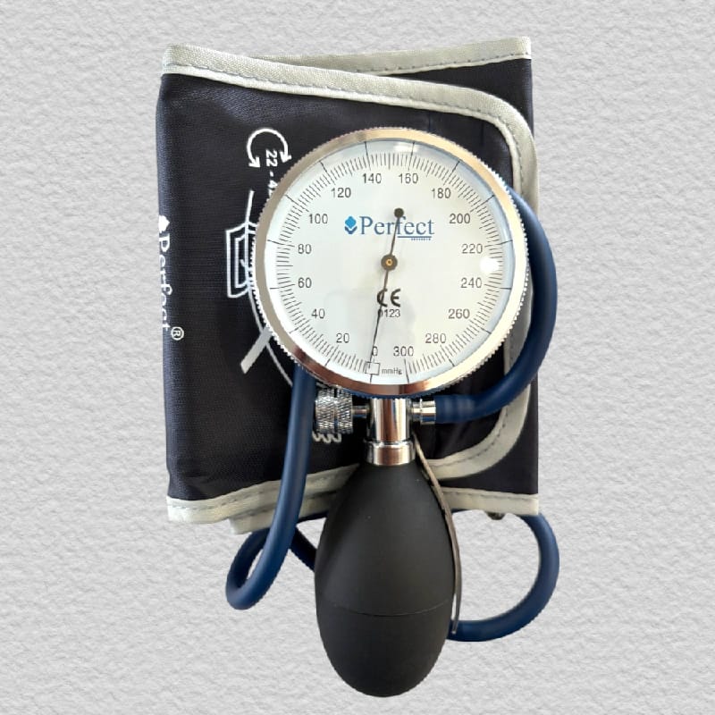 Perfect Aneroid Sphygmomanometer Premium Blood Pressure Ultra With 2 Years Warranty Big Dial Single Pipe - image 4