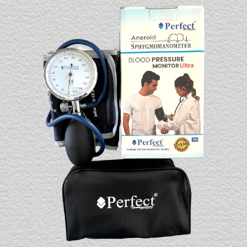 Perfect Aneroid Sphygmomanometer Premium Blood Pressure Ultra With 2 Years Warranty Big Dial Single Pipe - image 3