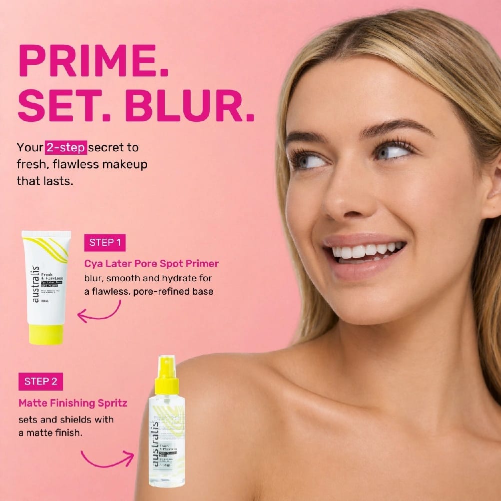Australis Cosmetics Fresh & Flawless Matte Finish Setting Spray 110ml - image 4
