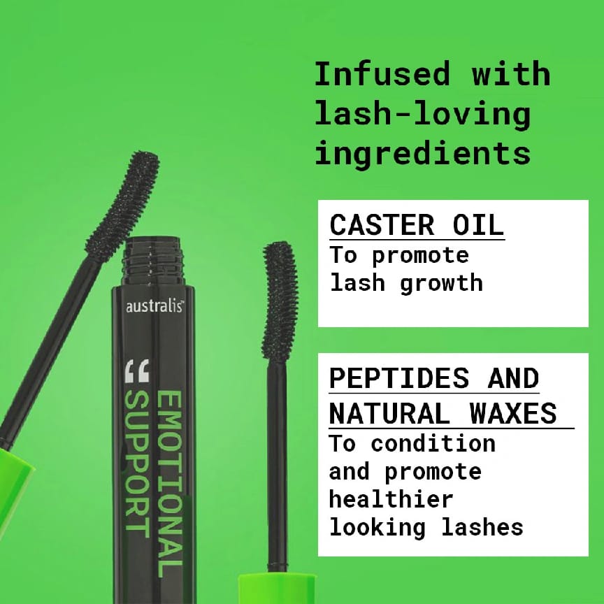 Australis Cosmetics Emotional Support Mascara - Black 8.5ml - image 4