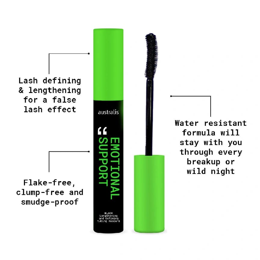 Australis Cosmetics Emotional Support Mascara - Black 8.5ml - image 5