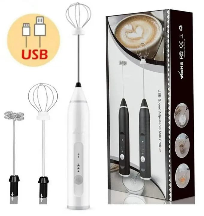 Milk Frother Handheld for Coffee, Electric Hand Foamer Blender for Drink Mixer - image 4