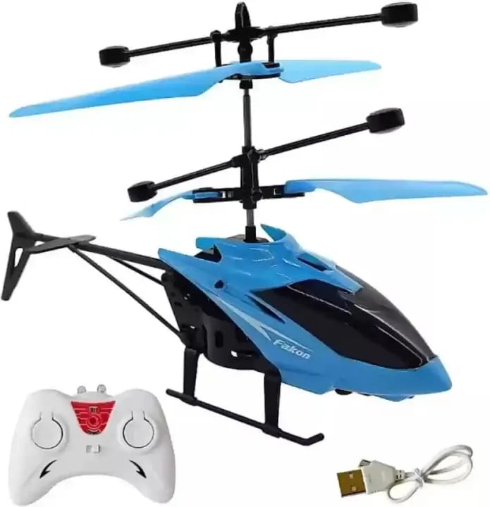 Mini RC Infrared Induction Helicopter Aircraft Flashing Light Toys - image 3