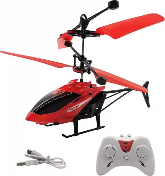 Mini RC Infrared Induction Helicopter Aircraft Flashing Light Toys - image 4