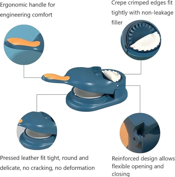 Momo maker 2 In 1 Dumpling Maker, New Kitchen Dumpling Making Tool, Manual Dumpling Maker - image 3