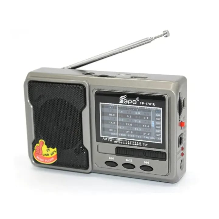 Rechargeable FM AM Radio | USB Card Music Player | Portable Radio for Home, Travel & Outdoor Use - image 5