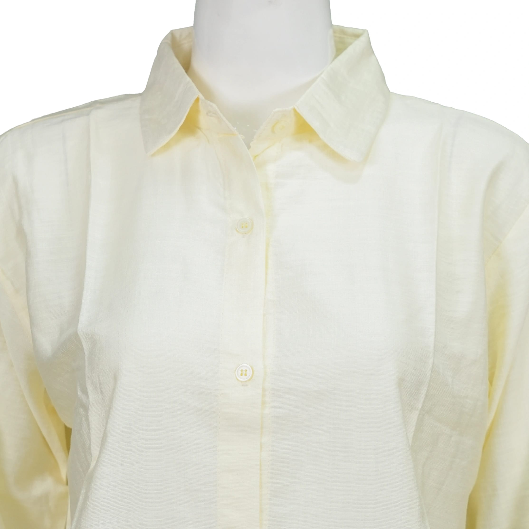 Thai Imported Georgette Long Shirt For Women (White) - image 2