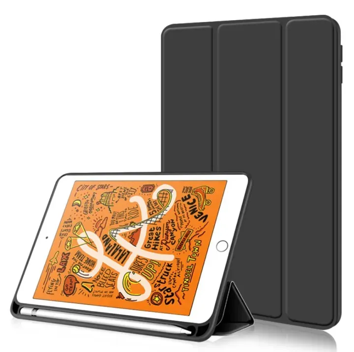 Case with Pencil Holder for 10.2-inch iPad 9th/ 8th/ 7th Generation - Soft TPU Back Cover for 10.2" iPad (2021/ 2020 / 2019 Model) - image 1