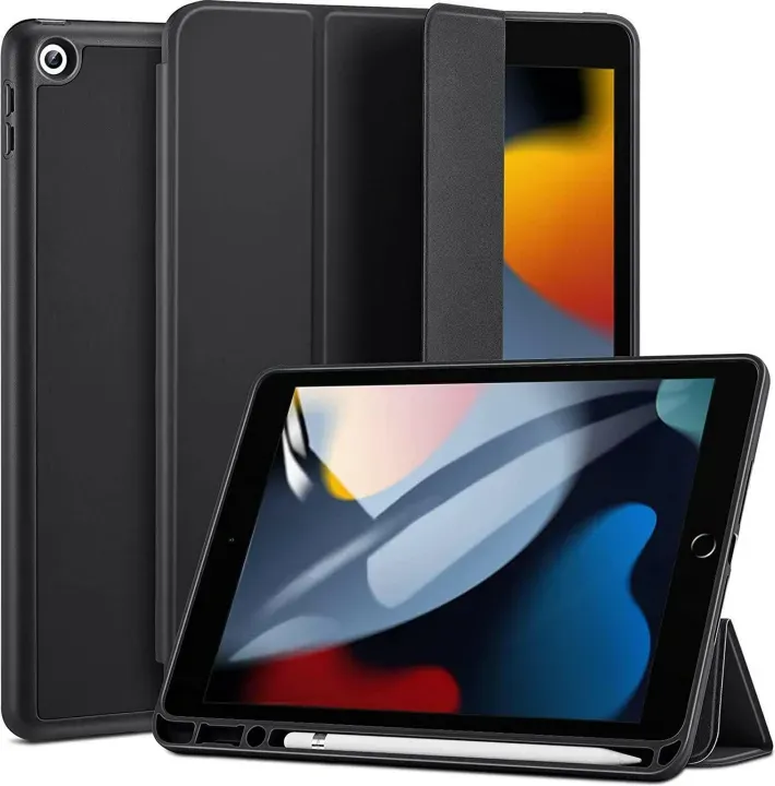 Case with Pencil Holder for 10.2-inch iPad 9th/ 8th/ 7th Generation - Soft TPU Back Cover for 10.2" iPad (2021/ 2020 / 2019 Model) - image 2