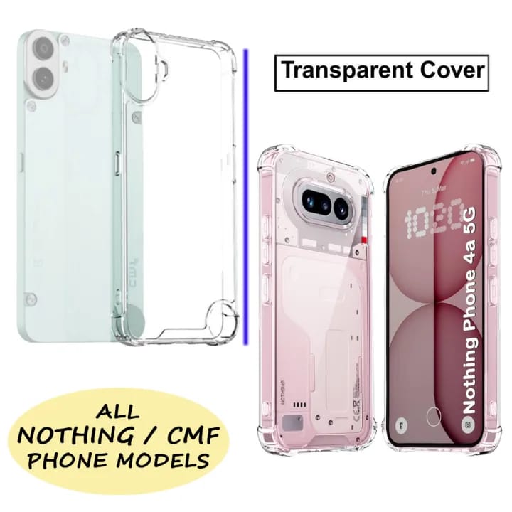 Cover for Nothing Phone 4A Pro 4A 4A 3 3a Pro 2 2A Plus 1 Lite TPU PC Case CMF Phone 1 2 Pro Soft Transparent ShockProof Phone Back Cover - image 1