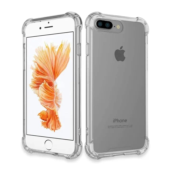 For iPhone 7 Plus / 8 Plus Case Cover - Crystal Clear/Ultra-Slim/Hard PC + Soft TPU Transparent Back Cover - image 2