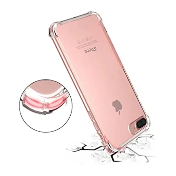 For iPhone 7 Plus / 8 Plus Case Cover - Crystal Clear/Ultra-Slim/Hard PC + Soft TPU Transparent Back Cover - image 1
