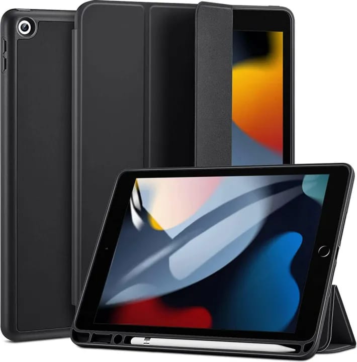 Case with Pencil Holder for 10.2-inch iPad 9th/ 8th/ 7th Generation - Soft TPU Back Cover for 10.2" iPad (2021/ 2020 / 2019 Model) - image 2