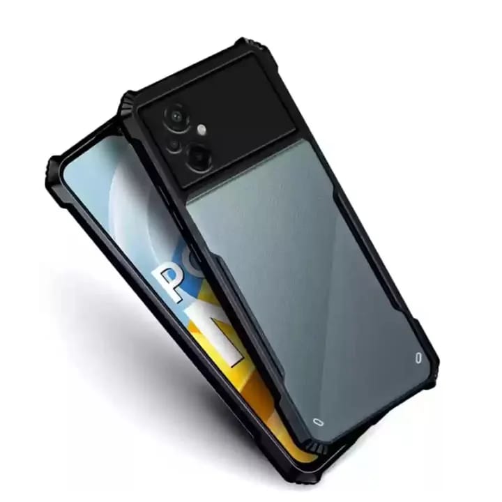 Case for Poco M5 4G- Transparent Polycarbonate Soft Bumper Mobile Back Cover - image 3