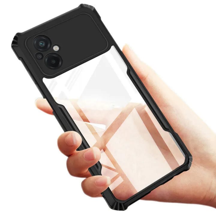 Case for Poco M5 4G- Transparent Polycarbonate Soft Bumper Mobile Back Cover - image 2