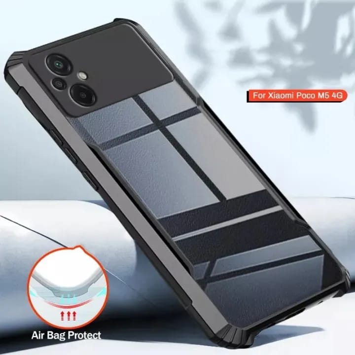Case for Poco M5 4G- Transparent Polycarbonate Soft Bumper Mobile Back Cover - image 4