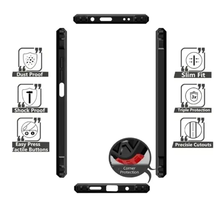 Bumper Case for IQOO 7 5G / Neo 5 | 360 Degree Protection |Protective Design | Transparent Back Cover (Black Bumper) - image 5