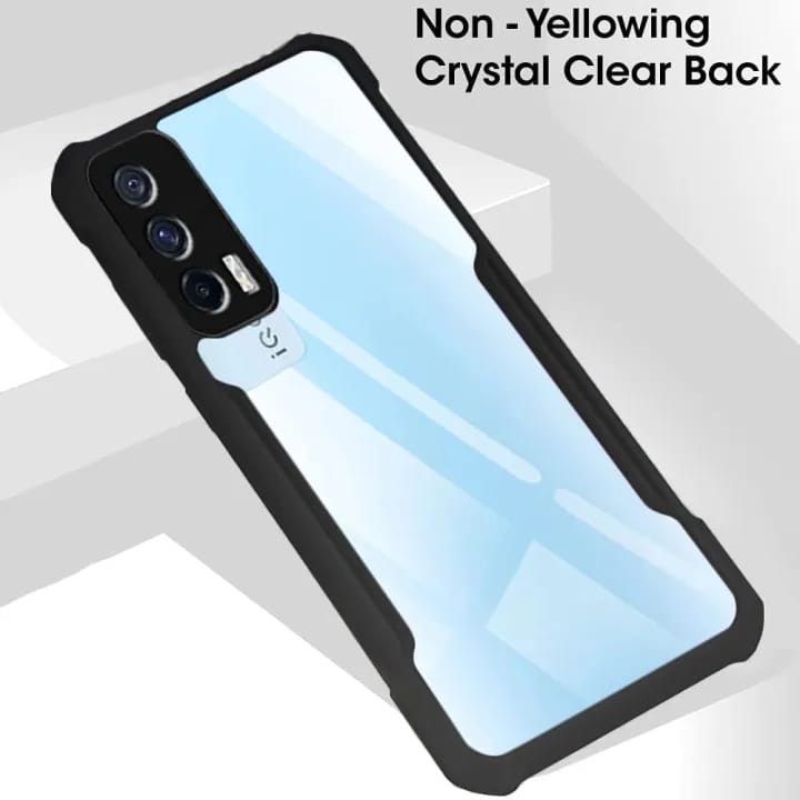 Bumper Case for IQOO 7 5G / Neo 5 | 360 Degree Protection |Protective Design | Transparent Back Cover (Black Bumper) - image 1