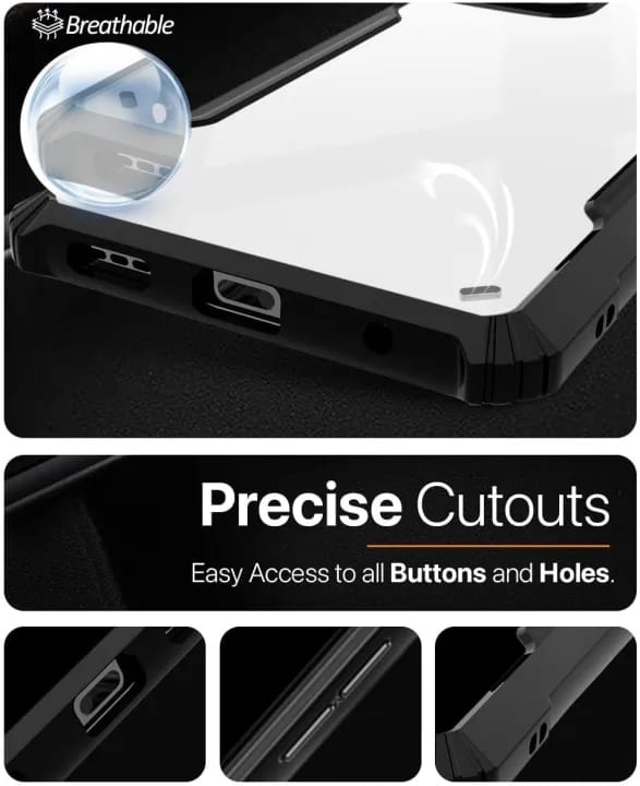 Bumper Case for IQOO 7 5G / Neo 5 | 360 Degree Protection |Protective Design | Transparent Back Cover (Black Bumper) - image 4