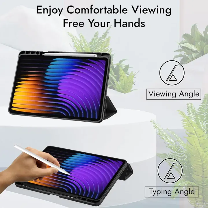 Case for Xiaomi Mi Pad 8 / 8 Pro 11.2 inch - Trifold HDD Stand Flip Tablet Cover with Pen Holder - image 3