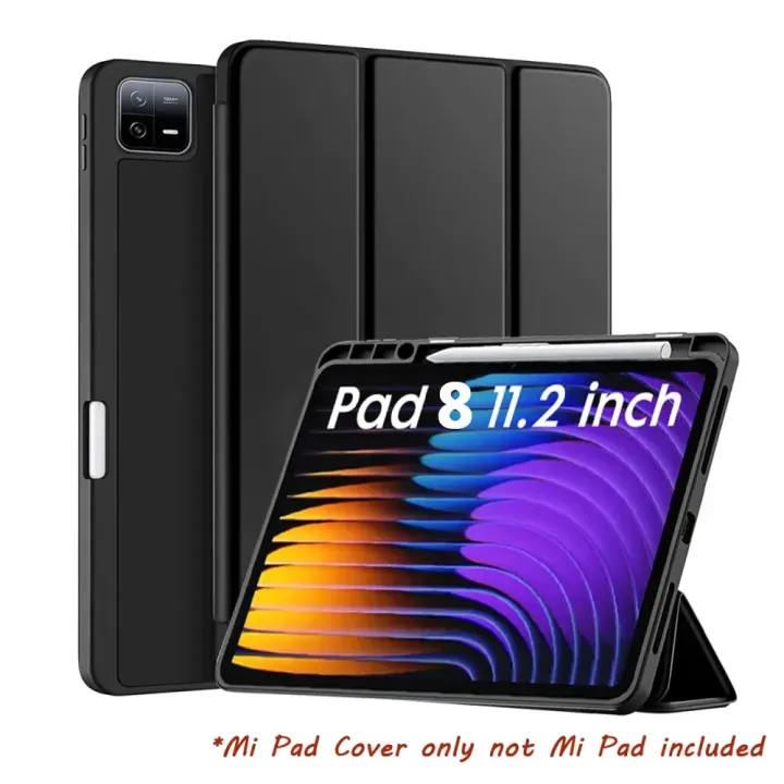 Case for Xiaomi Mi Pad 8 / 8 Pro 11.2 inch - Trifold HDD Stand Flip Tablet Cover with Pen Holder - image 1