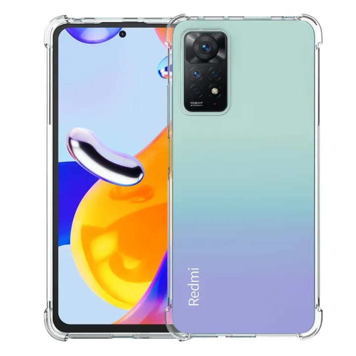 Clear case for Redmi Note 11 / 11s 4G - Transparent Soft Shockproof Airbag Crystal Back Cover - image 1