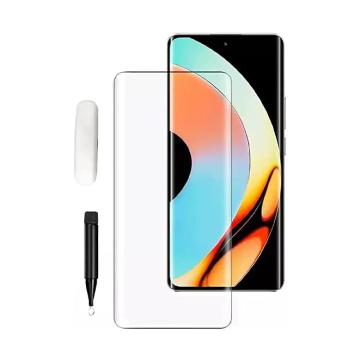 UV Curved Glass for Realme 11 Pro Plus + - Premium (UV) Tempered Glass Screen Protector - Borderless - image 2