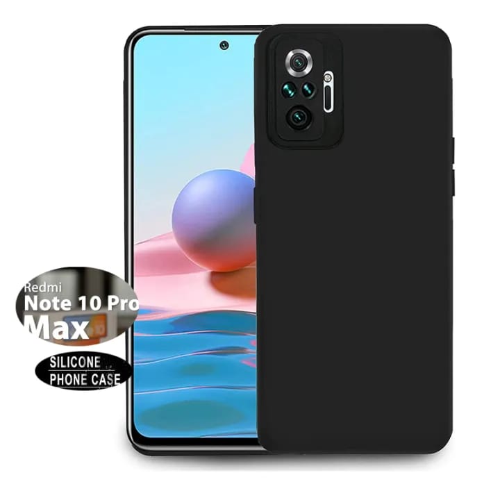 For Redmi Note 10 Pro / Max Case - Slim Fit Soft Silicone Phone Back Cover - image 1