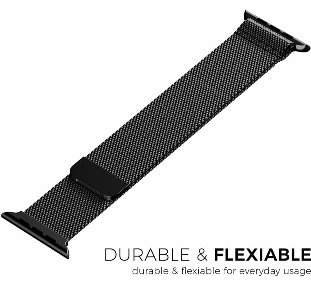 Magnetic Stainless Strap For Apple watch 42mm and 44mm ( Black ) - image 2