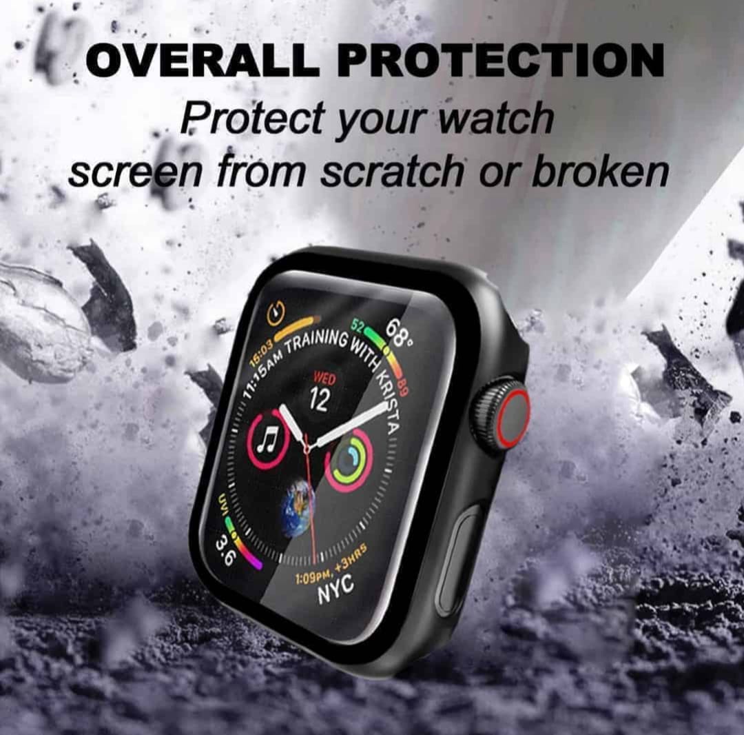 Apple Watch 44mm Case With Tempered Glass ( Black ) - image 2
