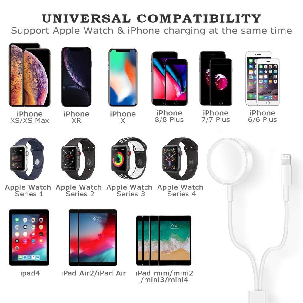 2 in 1 Wireless Charger Watch Magnetic Charging Cable and 1M Charging Pad - image 3