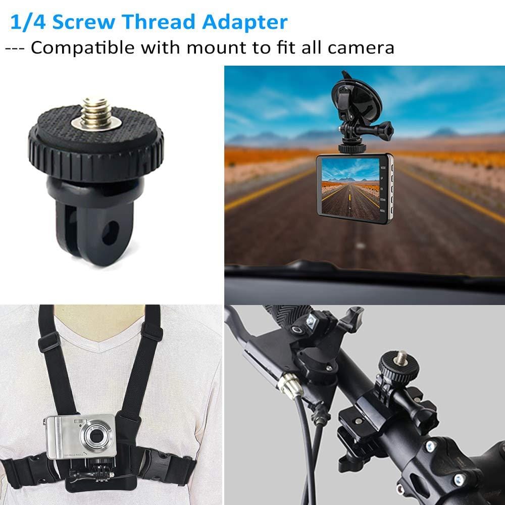 1/4 Screw Thread With Thumb Screw, Compatible With Gopro Mounts And All Cameras - image 2