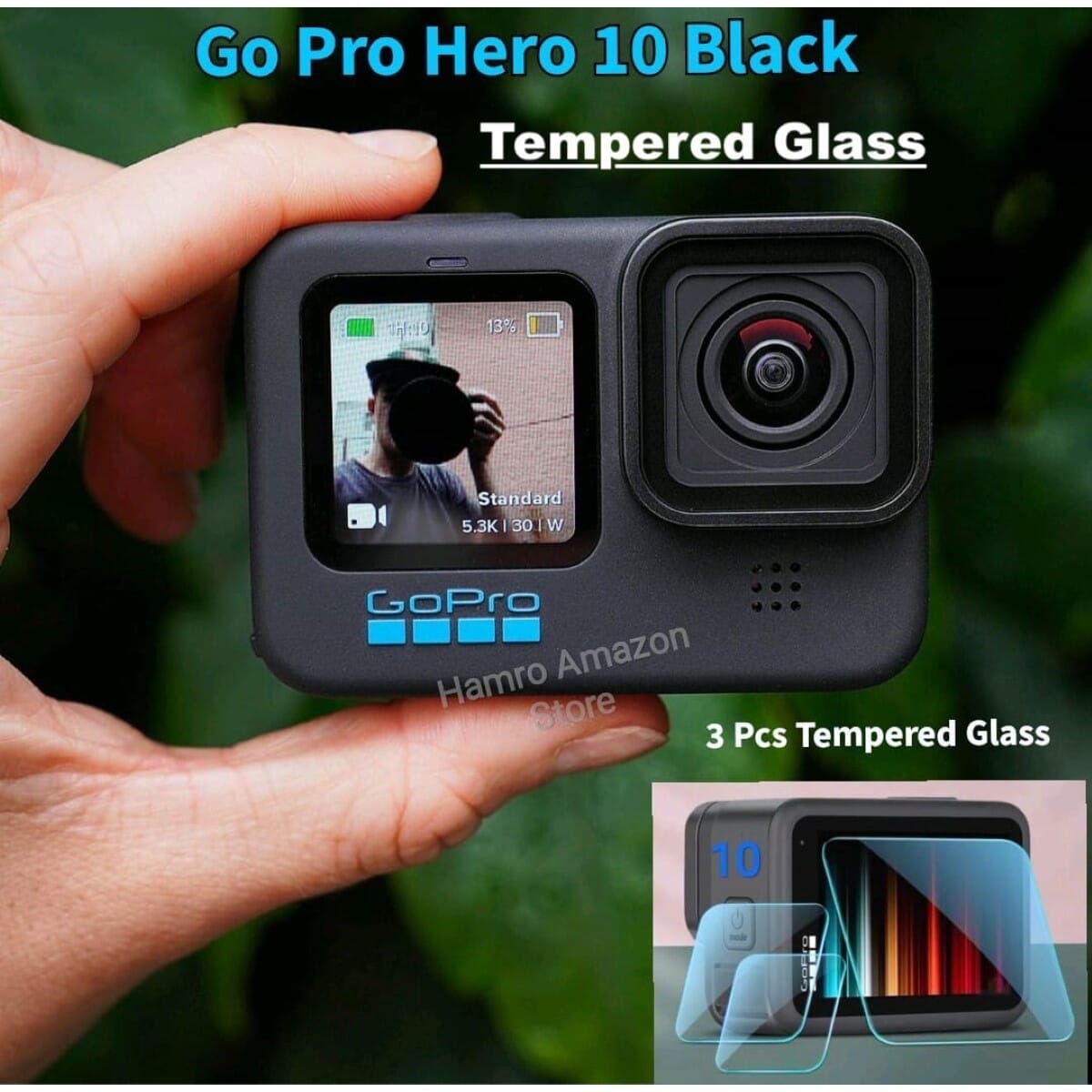 Ultra Clear Tempered Glass Screen Lens Front Screen Protector For GoPro Hero 10 Black - image 3
