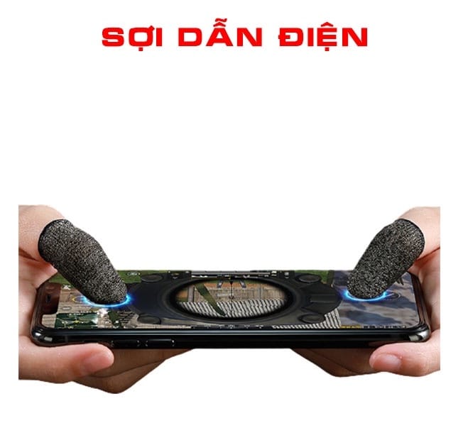 Premium Gaming Finger Sleeves Anti-Sweat Touchscreen Thumb Cots, Black, 1 Pair - image 2