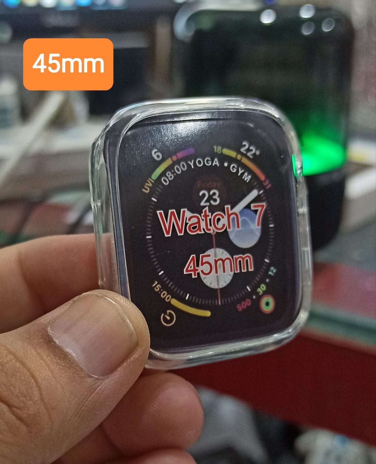 Protective Silicone Cover Case For iWatch Apple Watch Series 7-45mm - image 1