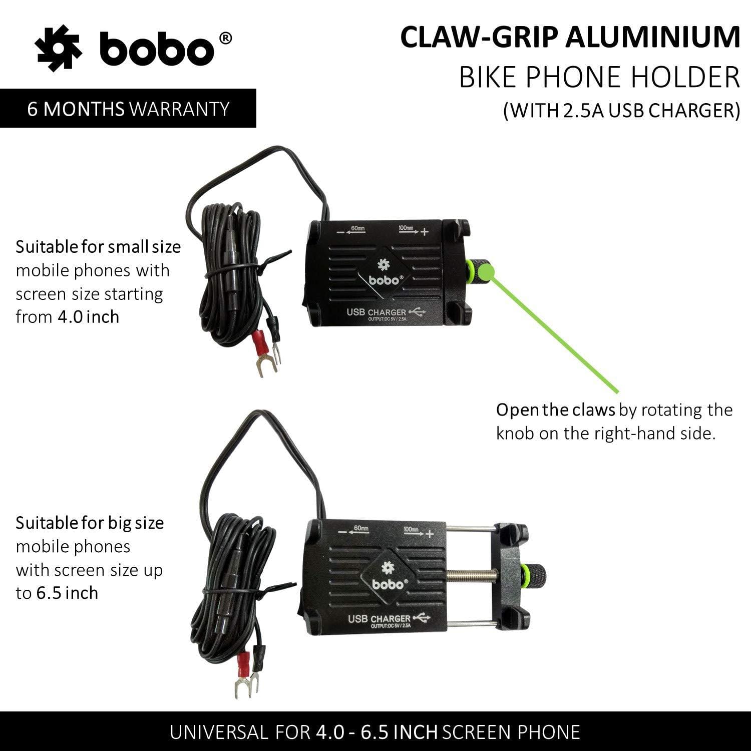 Phone And Go Pro Holder With Usb Charger 12-24V And 2.5A Motorbike Bracket Waterproof And Aluminum - image 4