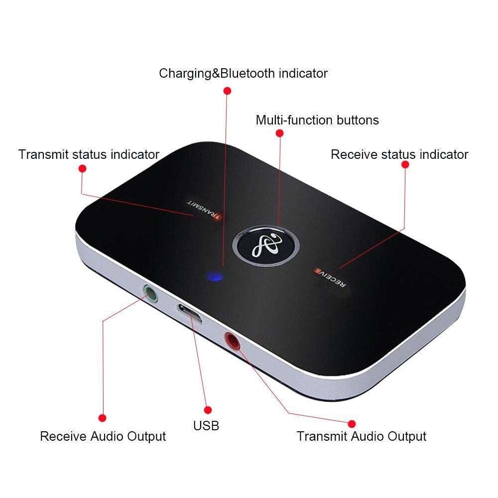 Wireless Bluetooth 4.2 Receiver Transmitter Adapter Hifi 2-In-1 3.5Mm Wireless Audio Adapter - image 2