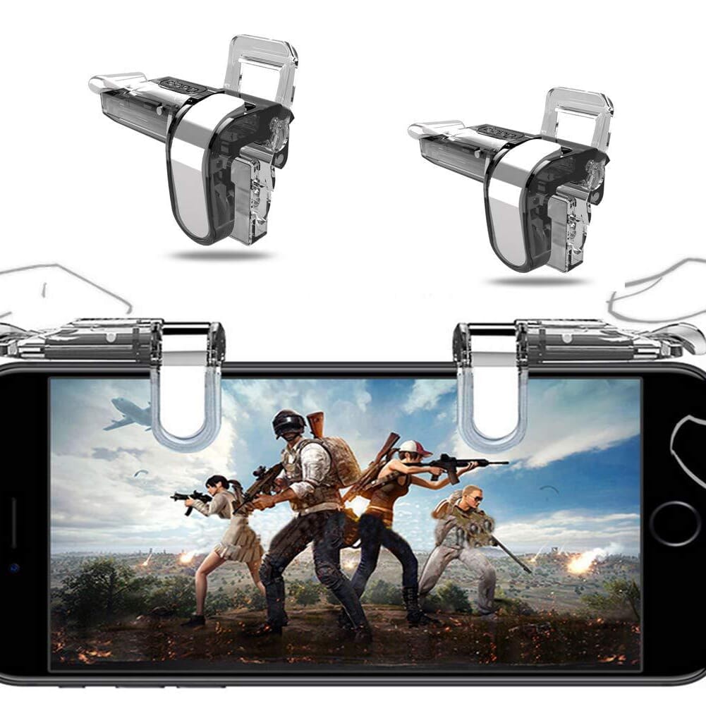 PUBG Mobile Game Controller, Gaming Trigger Smartphone Shooter Sensitive Controller Joysticks Aim & Fire Trigger - image 1