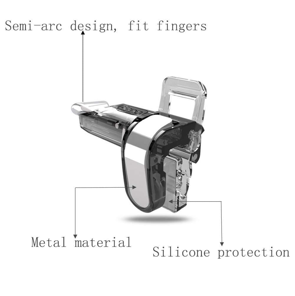PUBG Mobile Game Controller, Gaming Trigger Smartphone Shooter Sensitive Controller Joysticks Aim & Fire Trigger - image 4
